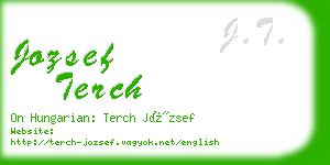 jozsef terch business card